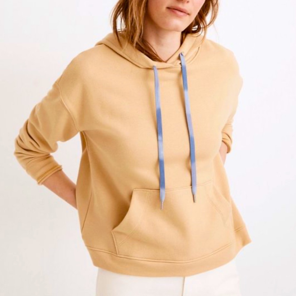 Madewell Dip Dye Drawstring Hoodie Camel XS